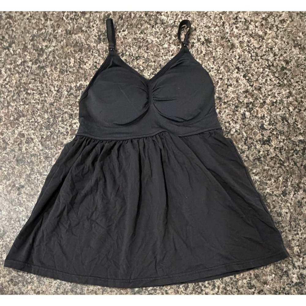 Motherhood Maternity Nursing Camisole Builtin Shelf Bra Empire Waist Top RN79913
